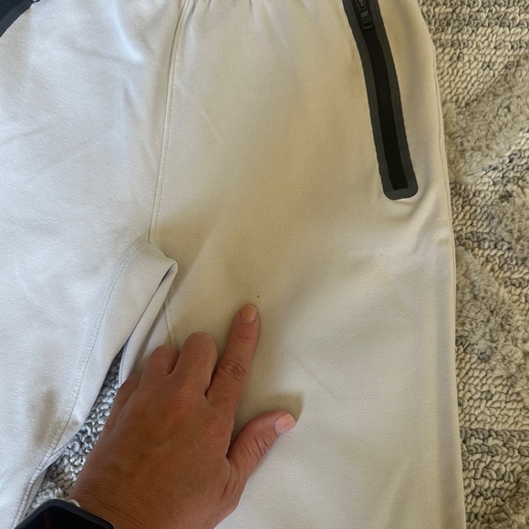 Old Navy Tech Kids Jogger Pants - Gray, Cream, and Black - Picture 10 of 12